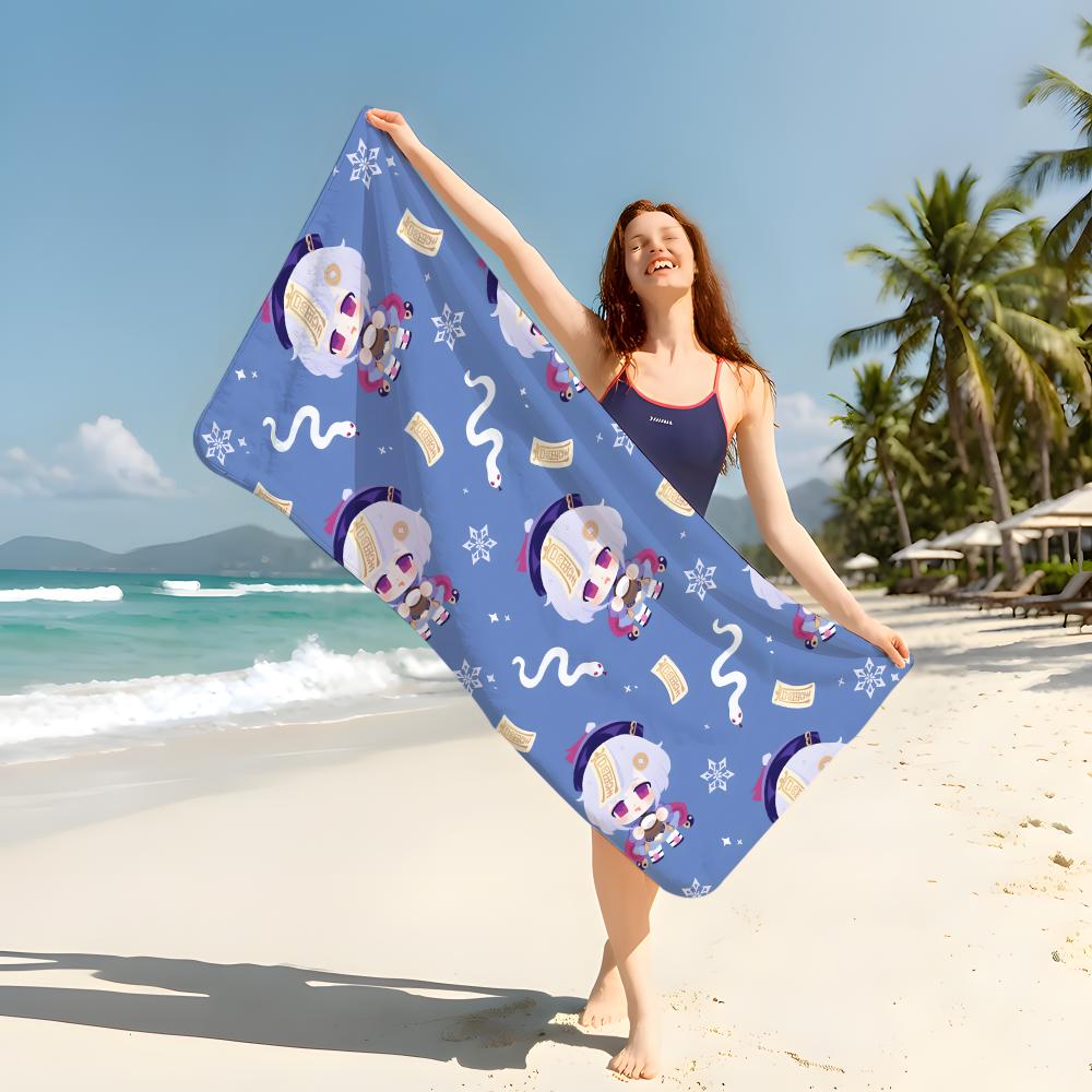 Game G-Genshin I-Impact Towel Beach Blanket Towel For Travel Gym Shower Luxury Lightweight Camping Pool hot
