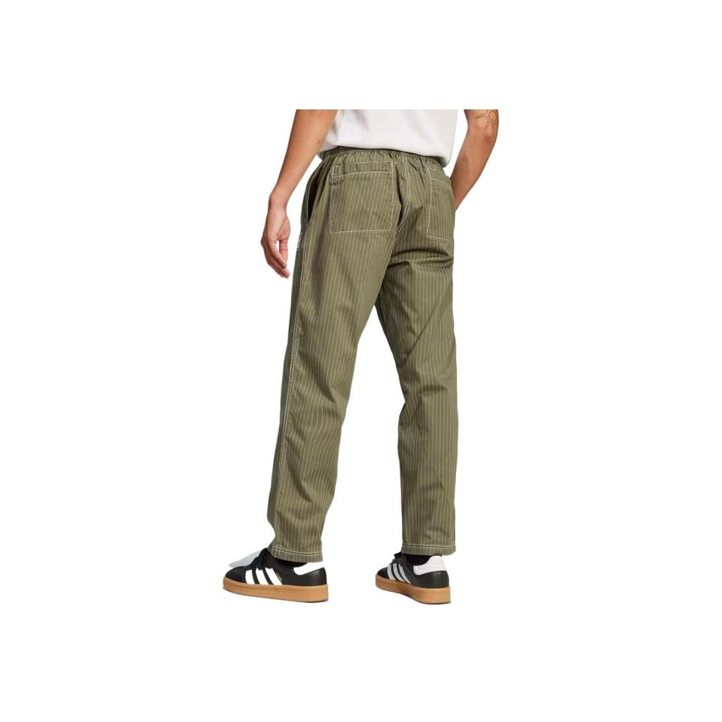 Adidas Originals Wabash Casual Comfortable Fashion Soft Loose Work Pants Men Pants Olive-Green JP4488