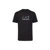 Ss22 Ea7 Solid Color Round Neck Short Sleeve T-Shirt Men Tops Black 3LPT71-PJM9Z-1200