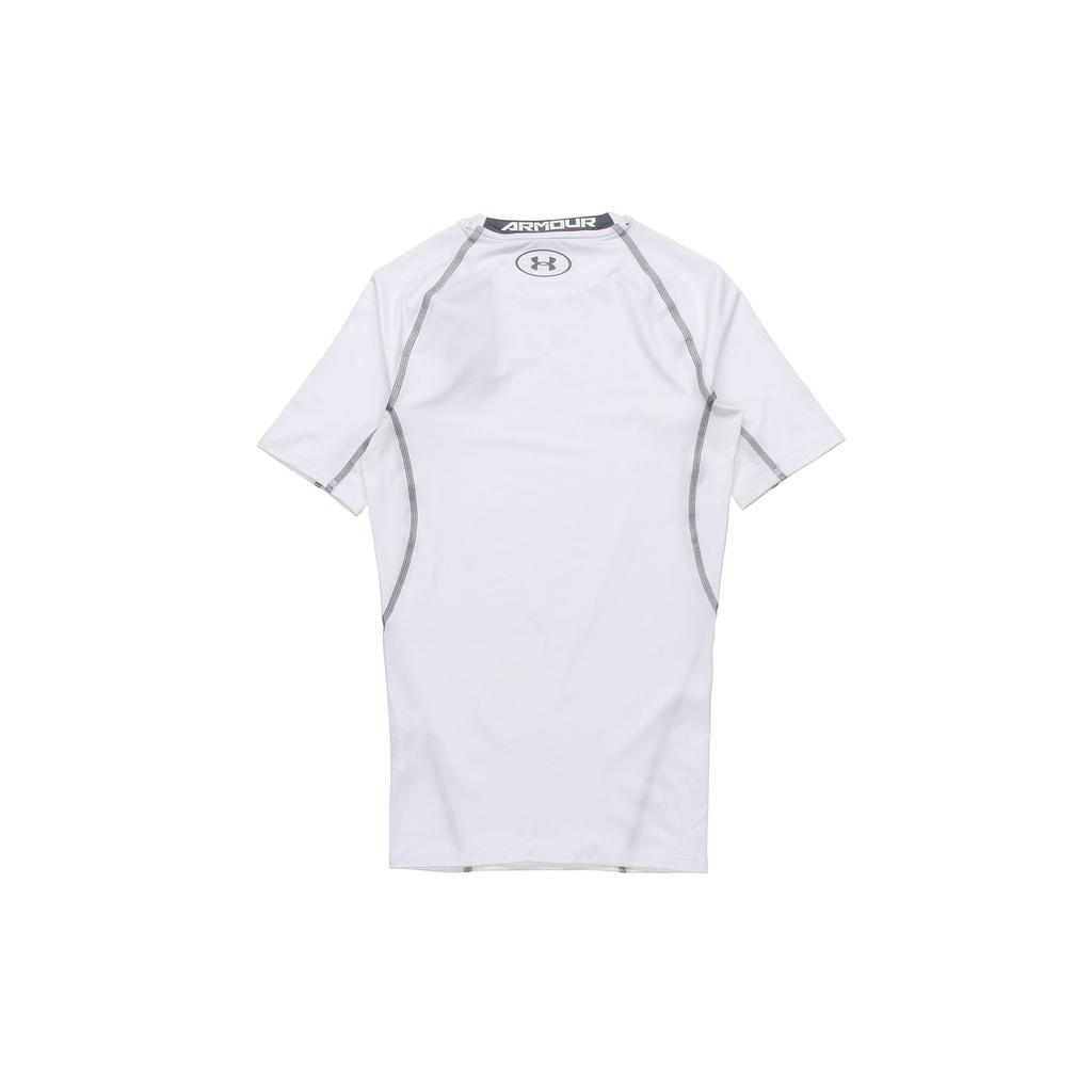 Under Armour Training Sports Compression Short Sleeve Tee Men Tops White 1257468-100
