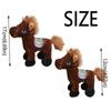Cute Horse Plush Doll Toys Soft Mini Horse Keychain  Backpack Pendant
