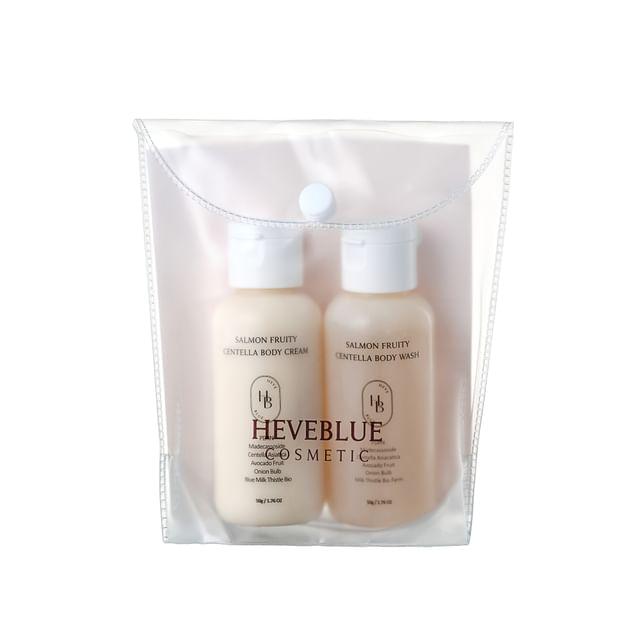 HEVEBLUE - Salmon Fruity Centella Body Travel Kit Set 2 pcs