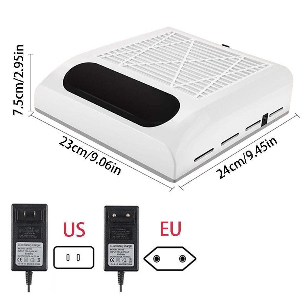 Removable Filter Screen Nail Dust Collector 80W Manicure Machine Tools UV Gel Polish Dust Fans DIY