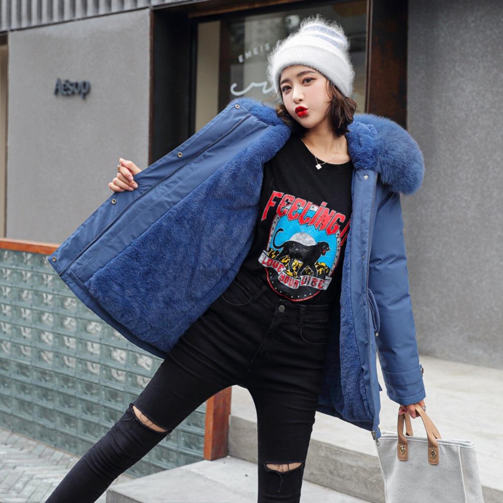 Winter New Trendy Down Cotton-padded Clothes Women's Clothing Waist Slim Fit Warm Student Cotton-padded Jacket