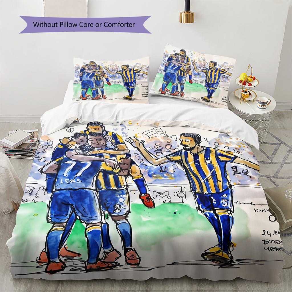 Boca Pattern Bedding Home Decoration Birthday Gift (1 * duvet cover + 2 * pillowcase, without core)