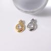 Copper-Plated 18K Gold Electroplated Water Drop Pendant Jewelry