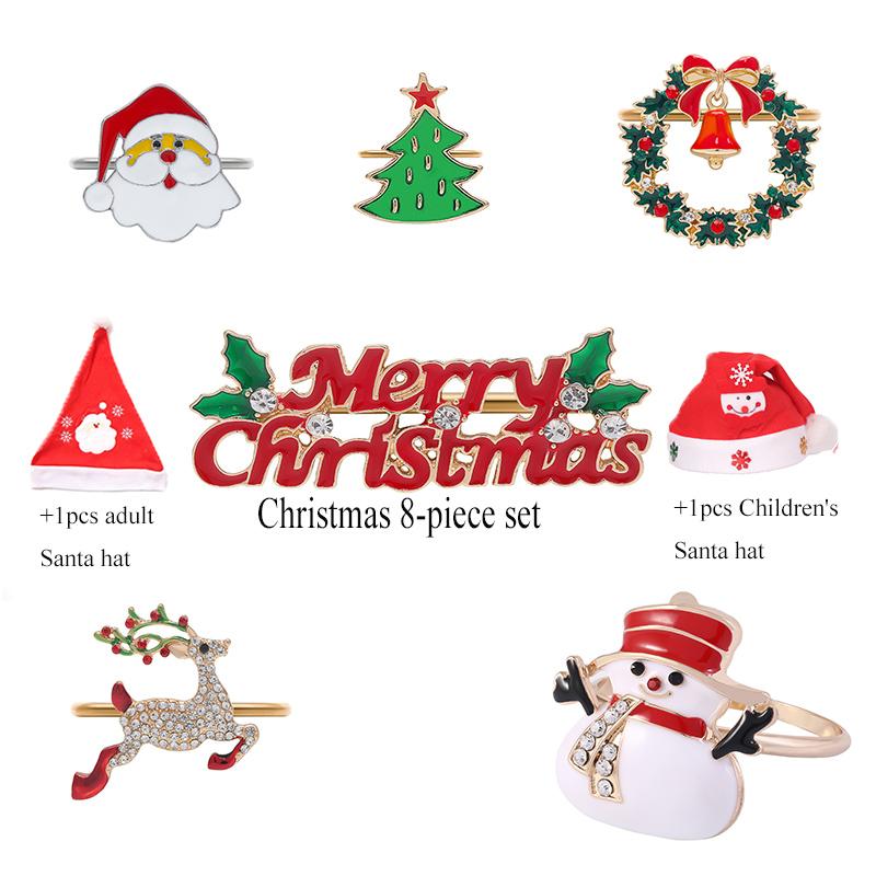 Porta-guardanapos de Metal para Natal Belle Porta-guardanapos Árvores Porta-guardanapos Adequado para Decoração de Natal Ação de Graças