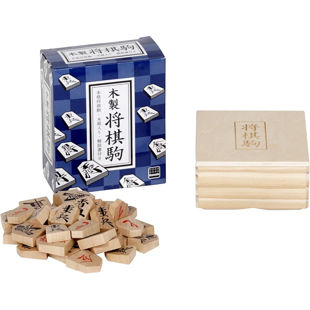 Kawada Wooden Shogi Pieces Set 91x110x45mm KBG-05