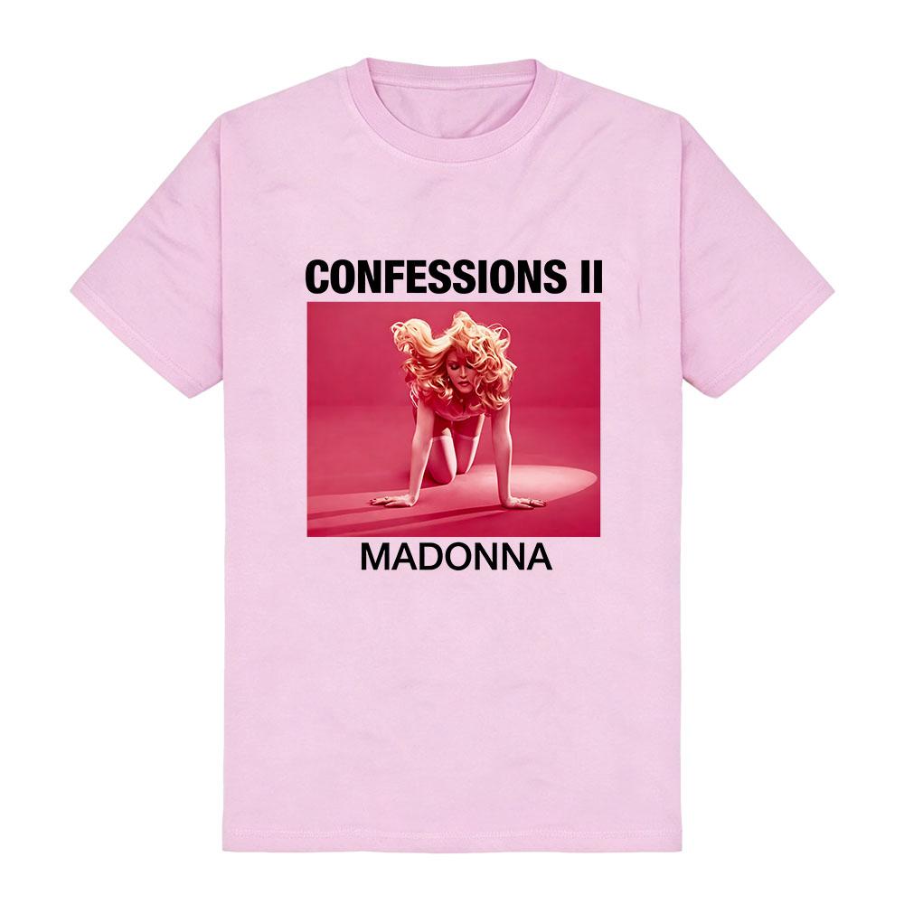 MADONNAA CONFESSIONS II PRIDE TEE O-neck Short Sleeve Cotton Female T-shirt Casual Summer Unisex Streetwear Graphic Print Merch