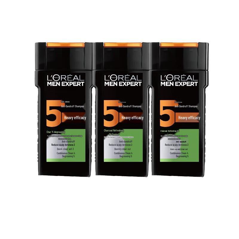 

L Oreal Men s Charcoal Oil Control Anti-Dandruff Shampoo