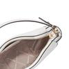 Michael Kors MK Preston Metal Logo Zipper Closure Leather And Synthetic Leather Shoulder Tote Bag Small Women handbags White 30S4G0PL5L-HEMP