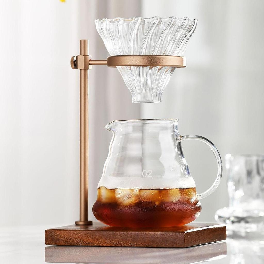 Coffee Filter Holder Metal Coffee Dripper Stand Rack Aluminum Alloy Coffee Filter Cup Holder Hand Made Coffee Stand Pour over