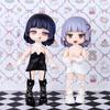 2Pcs 1:12 OB11 Uniform Shoes Doll Classic Shoes Suit For Ob11 1/12 Bjd Detachable Doll Gsc DOD, YMY Doll Accessories