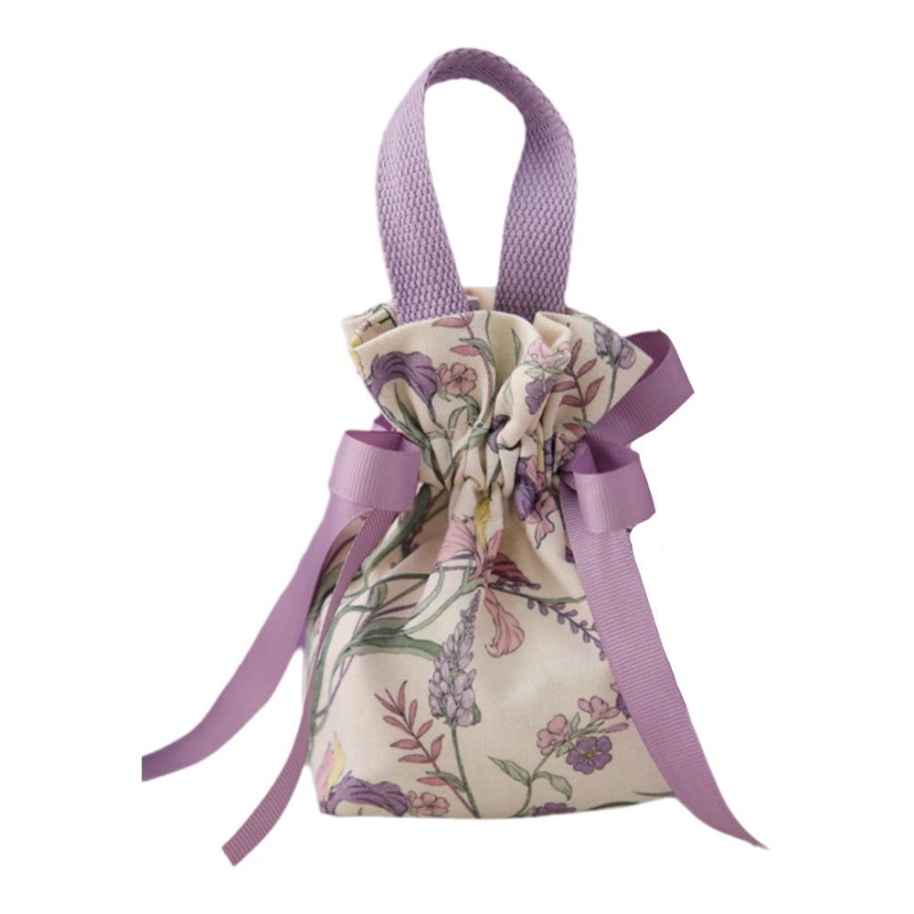 Drawstring Wedding Candy Bag Bowknot Chinese Style Handbag Portable New Year Gifts Bag  Party