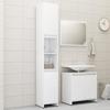 VidaXL Ensemble De Meubles De Bain 3 Pcs Blanc Brillant Aggloméré