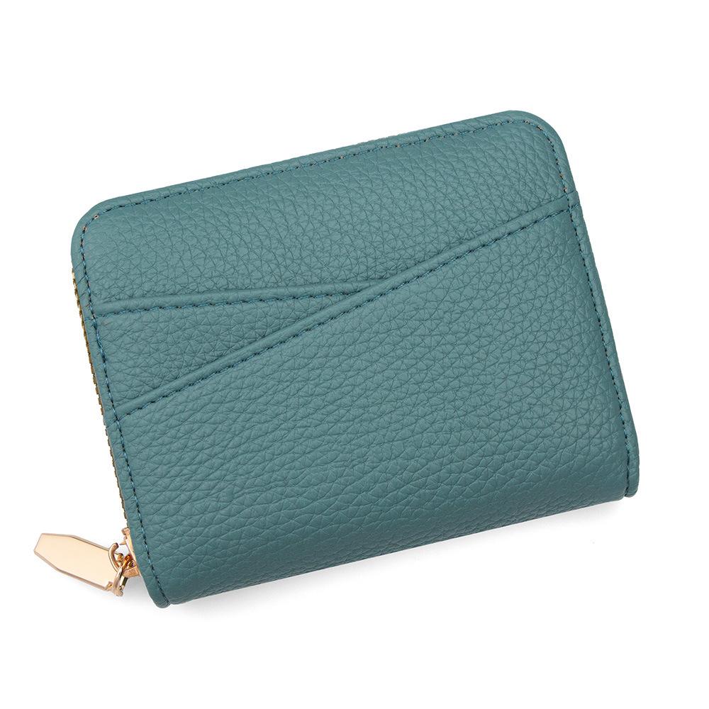 Japanese Accordion Card Holder with Wraparound Zipper - Large Capacity for Cards and Coins