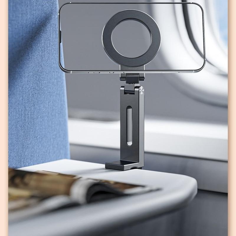 1PC Magnetic Mobile Phone Holder Plastic Folding Rotary Travel Portable Desktop Holder