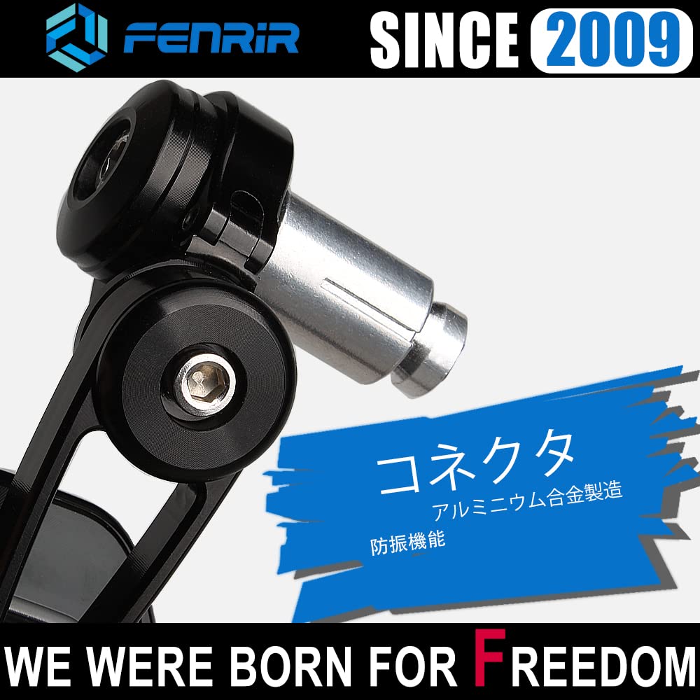 FENRIR Preto Motocicleta Ponta de Guidão Retro Liga de Alumínio Forjado CNC com Pó Anodizado Dobrável Largo R1200 para Mini Street Naked Sport Réplica Não Atende