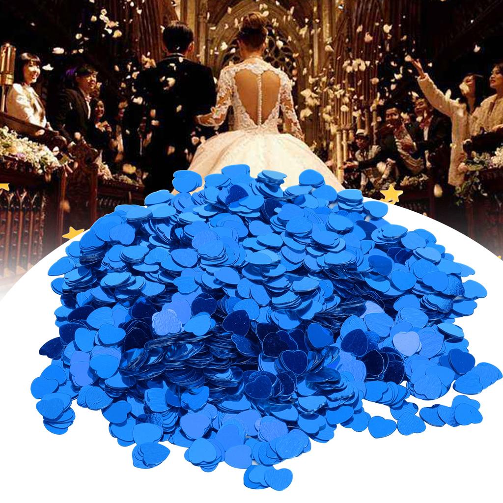 3000Pcs HrtShaped Confetti Wedding Valentine's Day Sequins Sprinkle Part Decoration Supplies(Red )