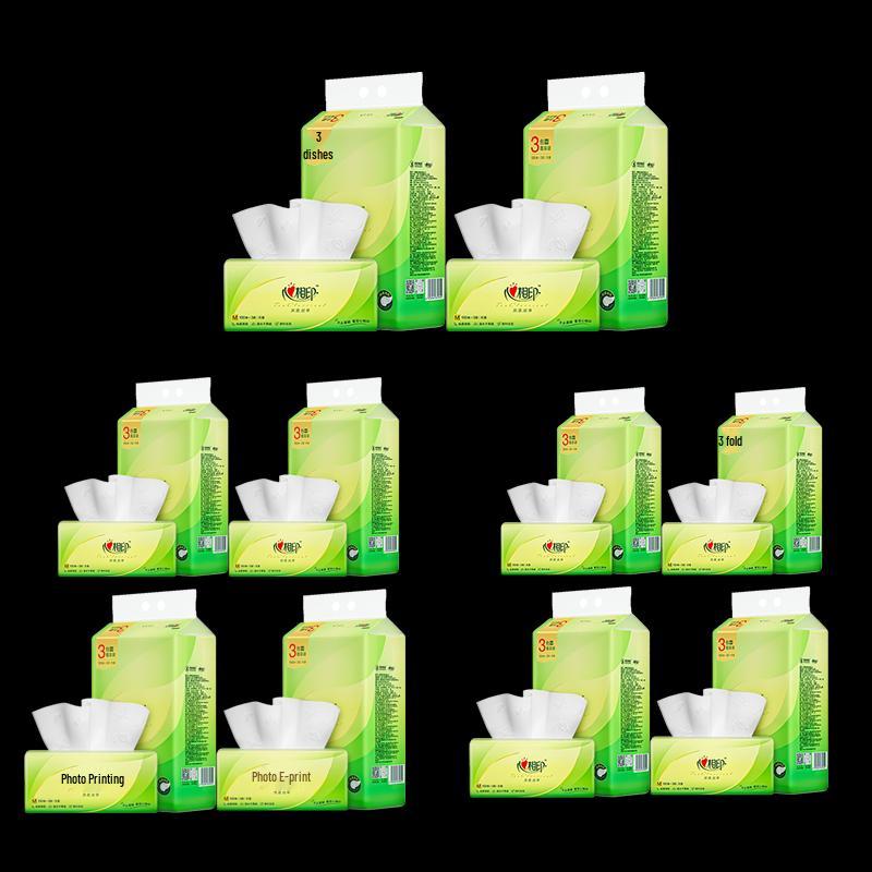 Xin Xiang Yin Tea Language Series 3-Ply Facial Tissues, 30 Soft Packs