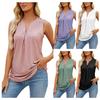 Damenmode Farbe Loch V-Ausschnitt Schlankes Westentop