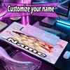 Custom Name Personalized KPop Demon Hunters Pattern Mousepad, Laptop PC Desk Mat, Decorative Desk Mat for Home Keyboard Pad Gift