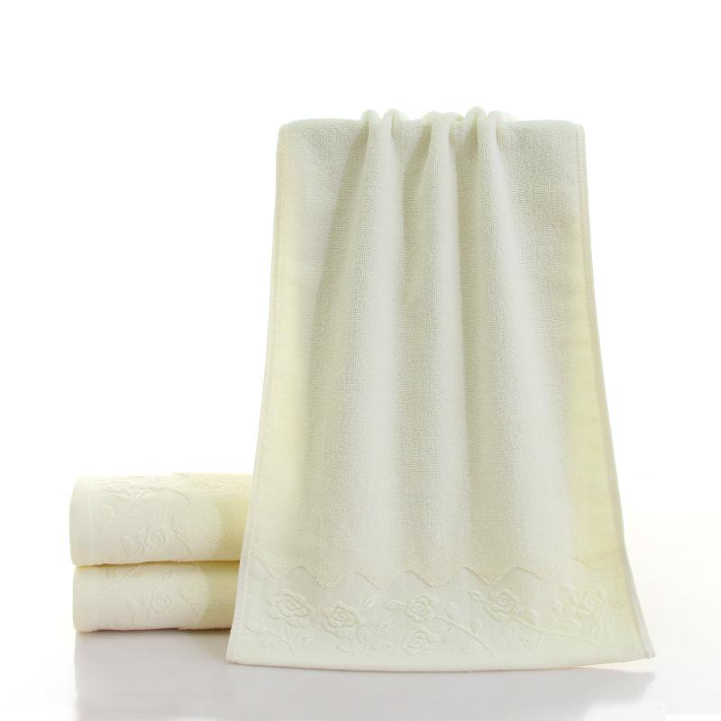 All-Cotton Three-Section Adult Face Towel - Thick Student Washcloth with Optional Logo