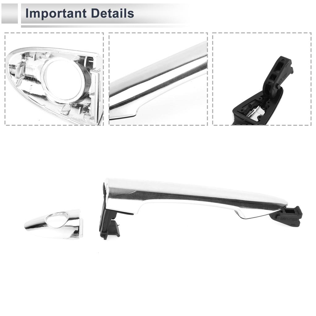 RATCHROLL Front Left Exterior Door Handle for Kia Durable Replacement Door Part Number 1 Piece 2011-2015 Picanto, Handle, 826511Y020, ABS,