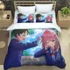 Anime Spy × Family Bedding Set Boys Girls Twin Queen Size Duvet Cover Pillowcase Bed Kids Adult Fashion Home Textileextile