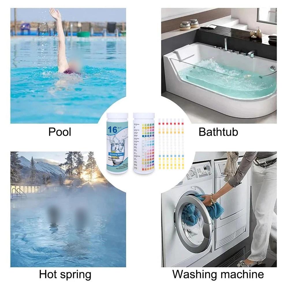 

Comprehensive 17 in 1 Drinking Water Test Set Featuring 100 Strips and 2 Bottles for Home Water Safety Assessment China Mainland