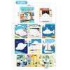 3D Geometry Collage Sticker Book Handmade Cartoon Animal Traffic Sticker Puzzle Toys Enhance Focus Training Enlightenment Gifts