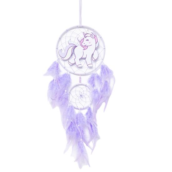 Dinosaur Dream Catcher Ornament Kids Faux LED Light Feather Dream Catcher Handmade Home Decor Birthday Gift