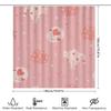 Soft Breathable Waterproof Bath Shower Curtain Decoration For Home Bathroom Decor Love Cats Pink