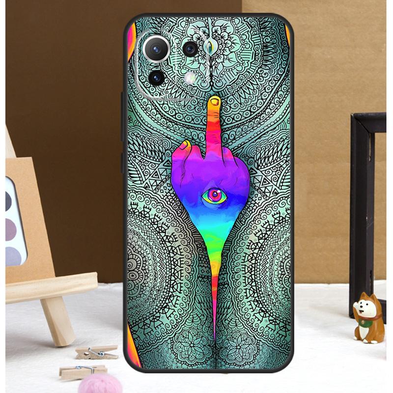Colourful Psychedelic Trippy Art Case For Xiaomi 15 14 Ultra 13T 14T 15T 17 Pro Max POCO F7 Pro F5 F6 X5 X6 X7 F8 Ultra Cover