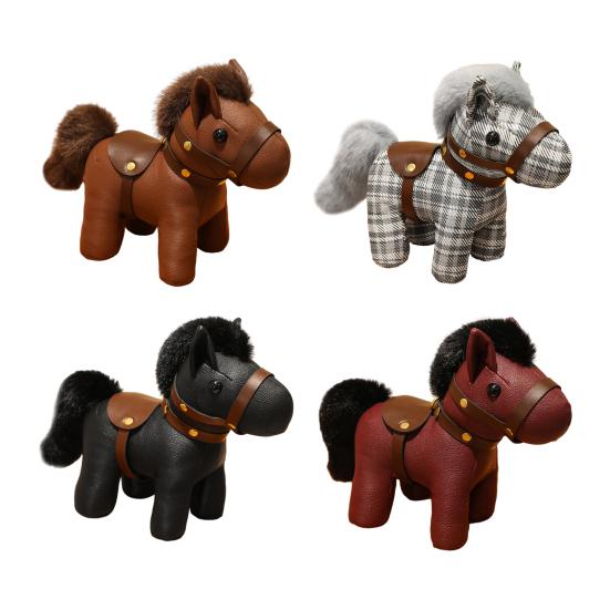 Pferd Puppe Plüschtier Nicht verblassend Leicht zu reinigen Stofftier Puppe Kinderfreundliches Stofftier Puppe Heimdeko