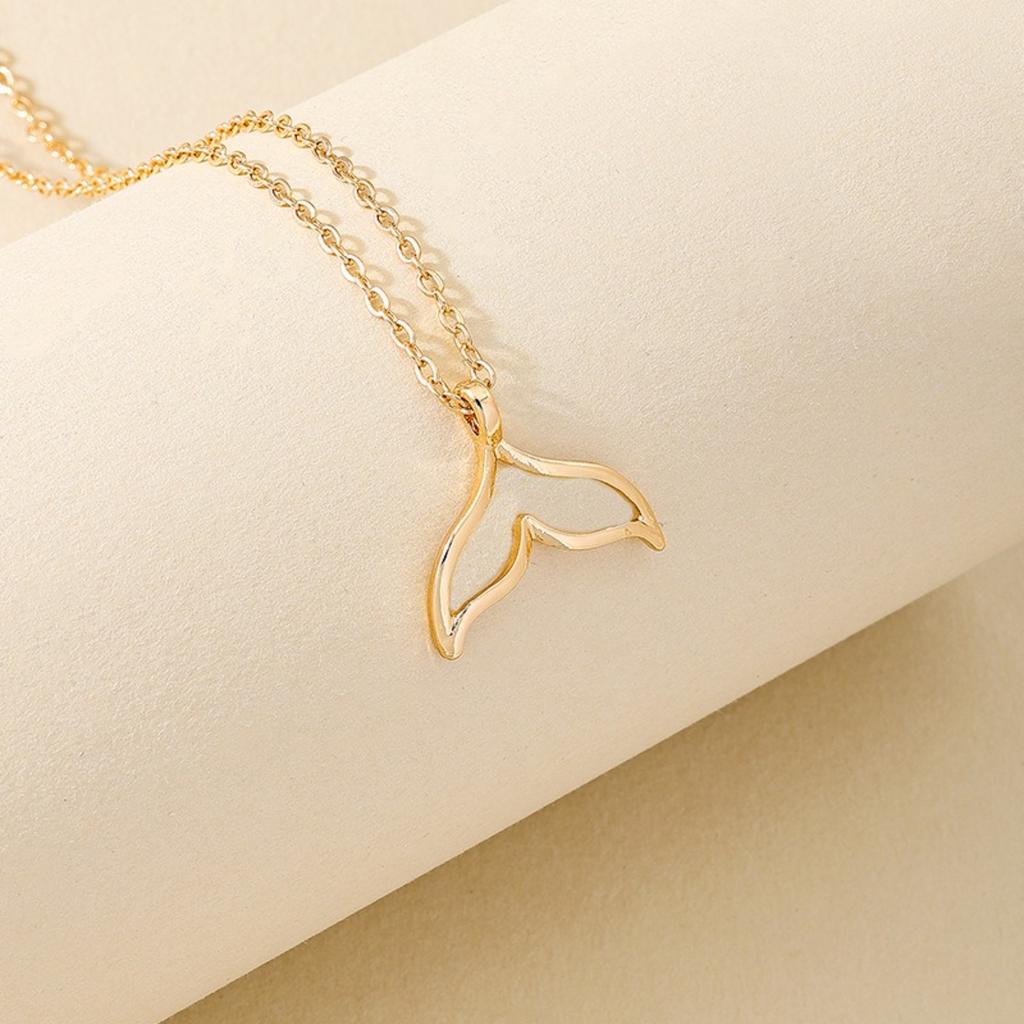 Eleganti Collane Girocollo a Coda di Sirena per Donne Metallo Affascinante Ciondolo Sirena Collane Moda Semplice Gioielli Regalo per Ragazze