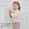 David Bella Girls' Half High Collar Sweater Autumn/Winter New Boys' Half Velvet Knitted Sweater Children's Top