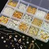 Kit de Inicio para Fabricación de Joyería de 1260 Piezas/Set Pendientes Collar Componentes Cuentas DIY Accesorios para Joyería Adecuado Para Adultos y Principiantes