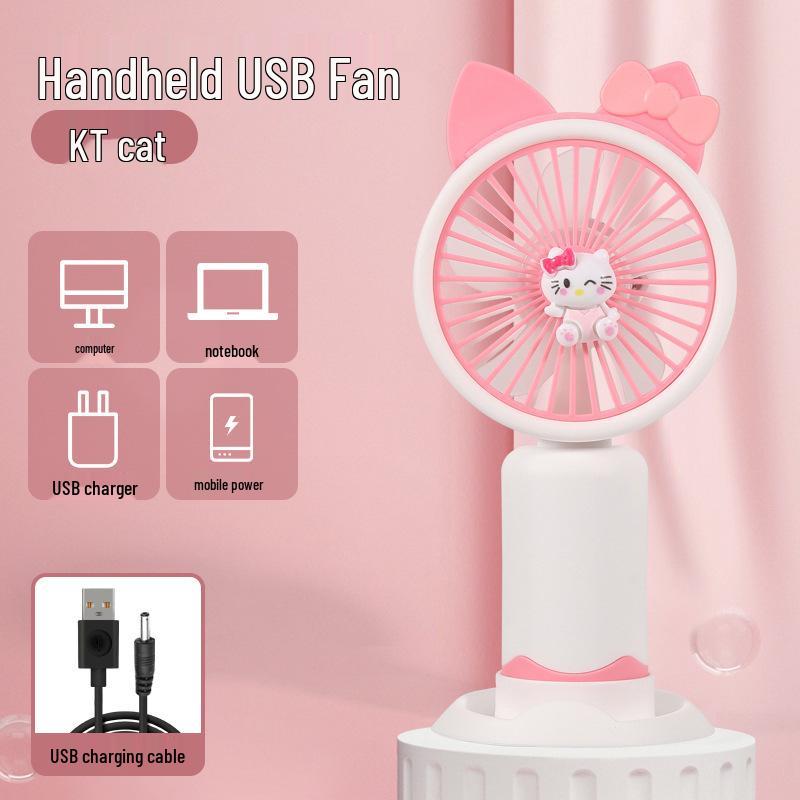 Rechargeable Mini USB Desk Fan: Portable, Strong Wind Handheld Electric Fan