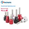 M5 Knurled Set Screw with Adjustable Gauge Bolt and Aluminum Alloy Handle, Stainless Steel Hand-Tightening Screw