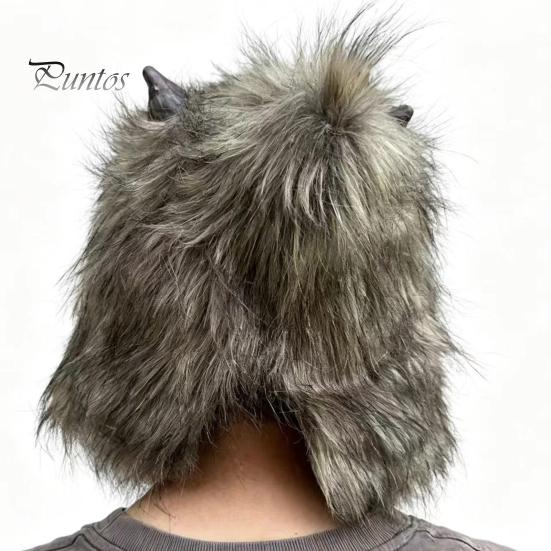 Realistic Latex Headgear Halloween Werewolf Full Head Mask, Wolf Cosplay with Durable Party Mask Fur, Haunted House Prop, Adjustable Adult Costume