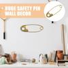 Large Hanging Safety Pins, Zinc Alloy Decorative Hanging Pin, 8.5'' Huge Safety Pin Wall Decor Laundry Room Signs Laundry Room Wall Home Decoration