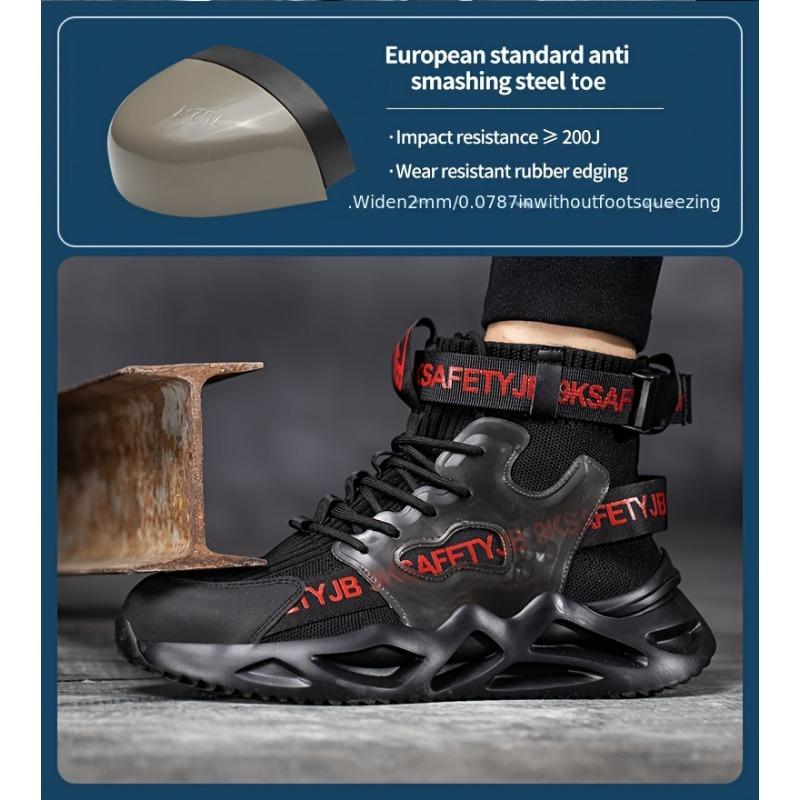 Unisex Steel Toe Boots Lightweight Comfortable Safety Work Shoes