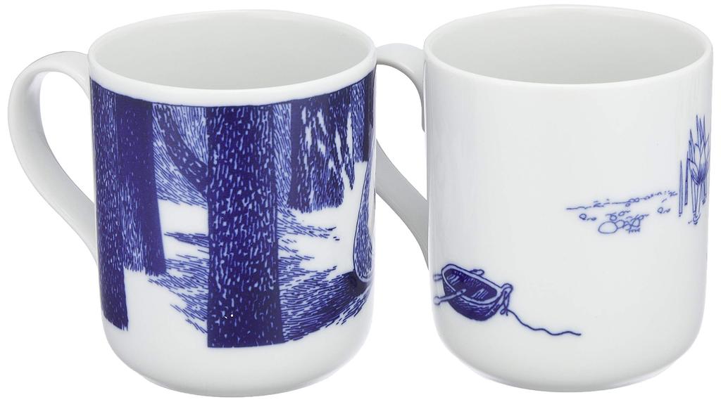 Yamaka Shoten MOOMIN Pair of Microwave and Dishwasher Moomin Nordic Day Wedding Made In "Talina" Mugs, Safe, Merchandise, Style, Mother's Gift,