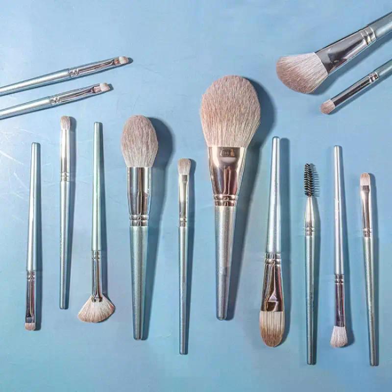 14PCS High Quality Fluffy Soft Large Powder Brush Powder Blusher Brush Repair Brush Multi-Function Beginner Makeup Brush Tool
