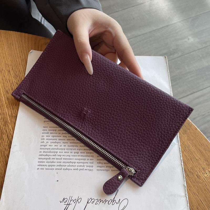 

Женские кошельки Тонкий длинный кошелек Клатч Кошелек для монет Держатель для карт 21 * 11 * 1cm фиолетовый