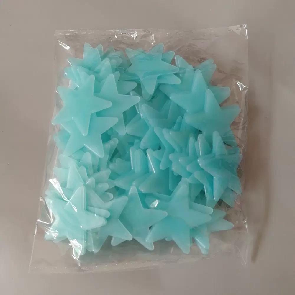 100/300 BUC Stele Luminoase în Întuneric Autocolante de Perete Fluorescente Adezive 3D Decorațiuni pentru Casă Cameră Copii Bebeluși Plafon