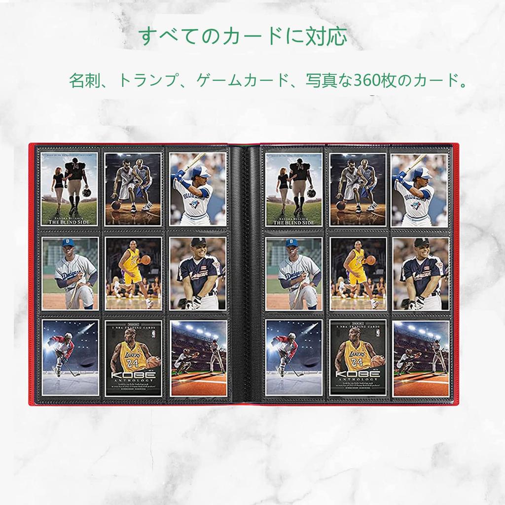 Kolekcja Kart Karta Kolekcjonerska Mieści 360 Dużych Kart Zawiera Bezpieczny Materiał PP Plik, Plik, Segregator, Wzór z 9 Kieszeniami, Karty, Pojemność, Plik Dwustronny,