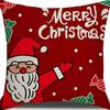 Federa Cuscino con Stampa Natalizia Decorazione Soggiorno Casa Babbo Natale Abbraccio Nuovo Divano Cuscino di Natale