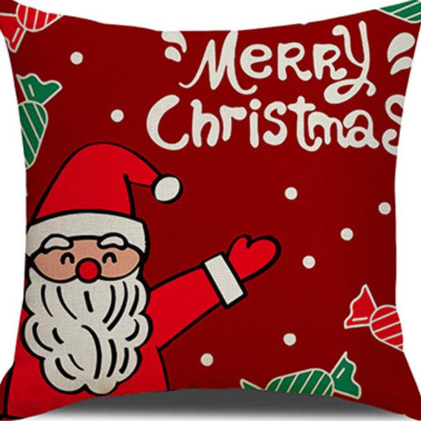 Federa Cuscino con Stampa Natalizia Decorazione Soggiorno Casa Babbo Natale Abbraccio Nuovo Divano Cuscino di Natale